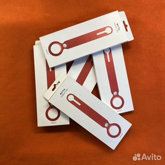 AirTag Leather Loop Red (New)