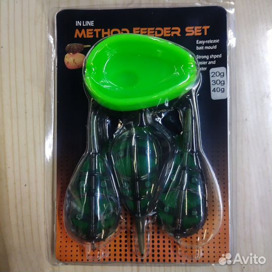 Флэт кормушка набор Method 20,30,40 гр