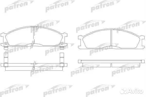 Колодки тормозные дисковые передн nissan: pick UP