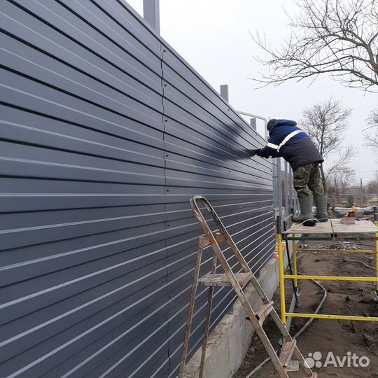 Забор из профлиста