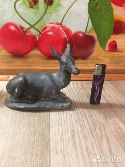 Олениха олень шпиатр 16х12см