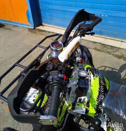 Детский квадроцикл Grizzly 125сс желто-черный