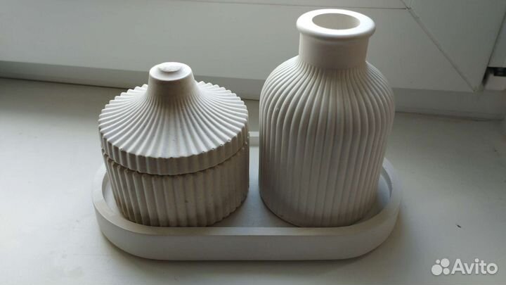 Набор в подарок Ваза. Шкатулка. гипс