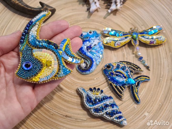 Броши ручной работы