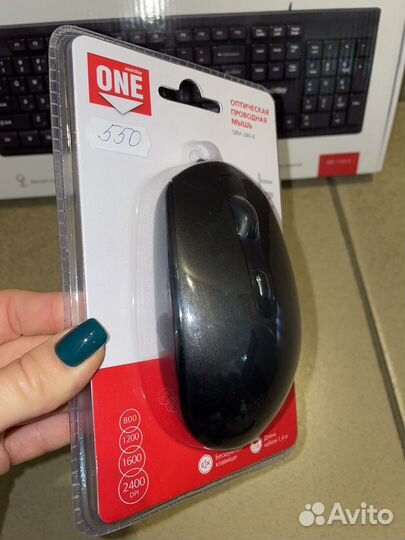 Клавиатура проводная и проводная мышь