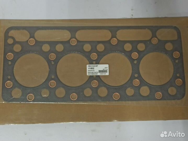 Прокладка ГБЦ Kubota V1502 (асбест)