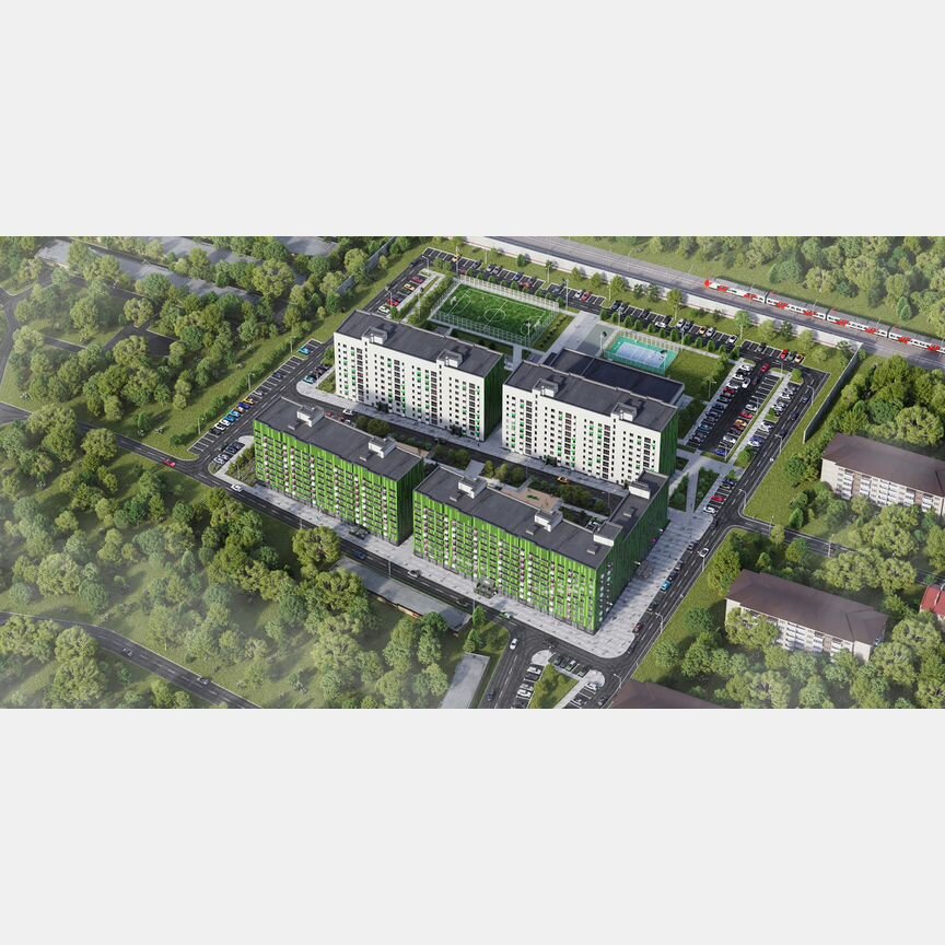 2-к. квартира, 60,4 м², 7/9 эт.