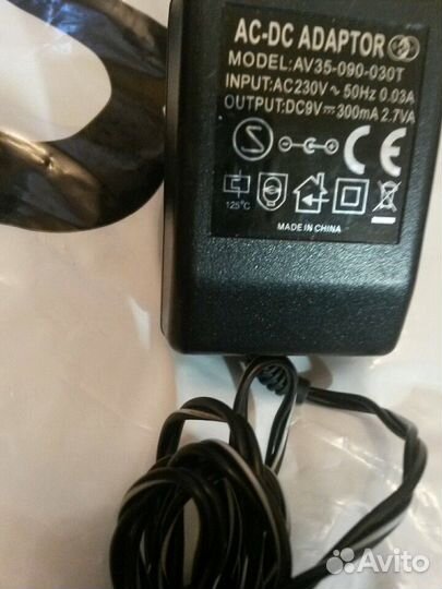Адаптеры Блоки питания 7.2/9/9.5/12вольт