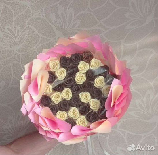 Шоколадные розы, сладкий букет на день рождения