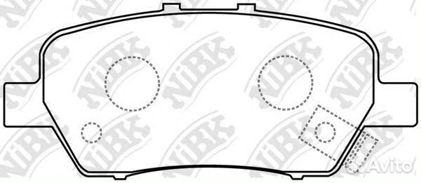 Колодки тормозные задние NiBK, PN8506
