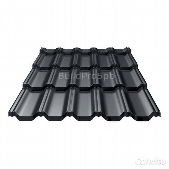 Металлочерепица Квинта плюс 0,5мм, Пурлайт Матт