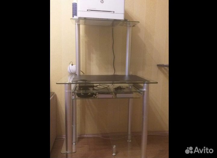 Компьютерный стол стеклянный бу