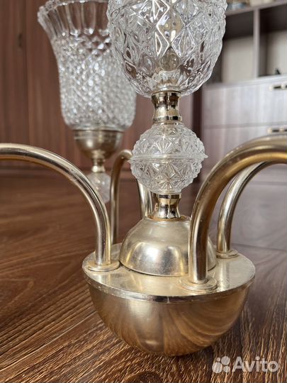 Люстра хрустальная СССР винтаж