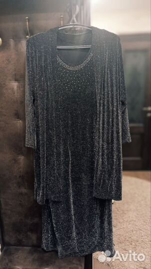 Нарядный комплект (платье и кардиган)