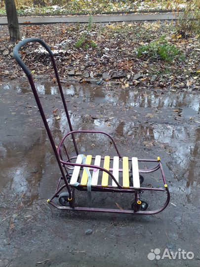 Детские санки с колесами