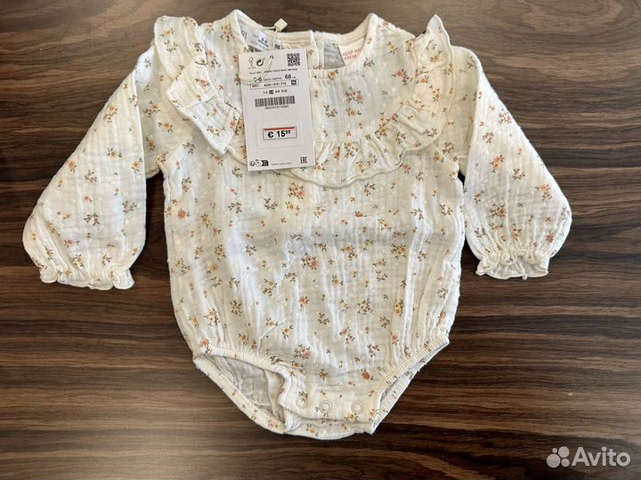 Новый Боди Zara 3-6 M