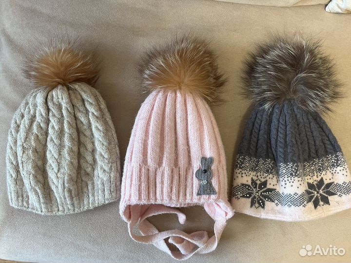 Зимние шапки для девочек