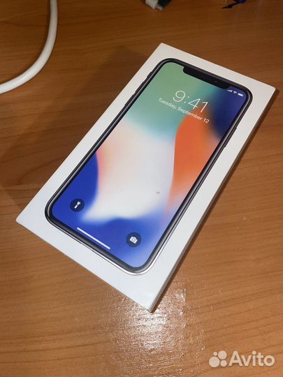 Коробка iPhone X (64gb) silver