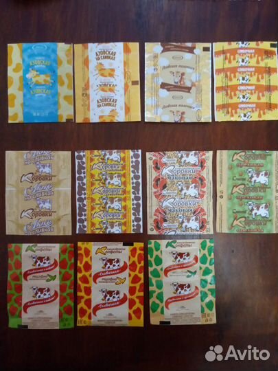 Фантики от конфет. Коровка