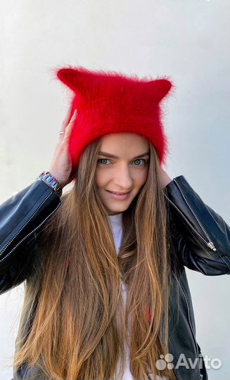 Шапка чепчик с ушками