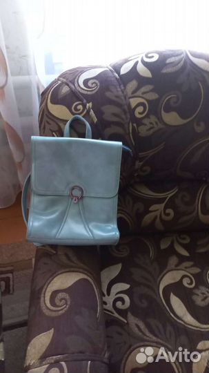 Рюкзак женский натуральная кожаный бу