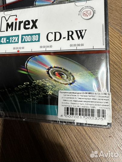 Болванка dvd-rw новые диск