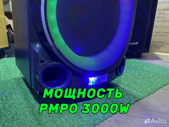 Колонка Partybox 3000 c микрофоном и караоке