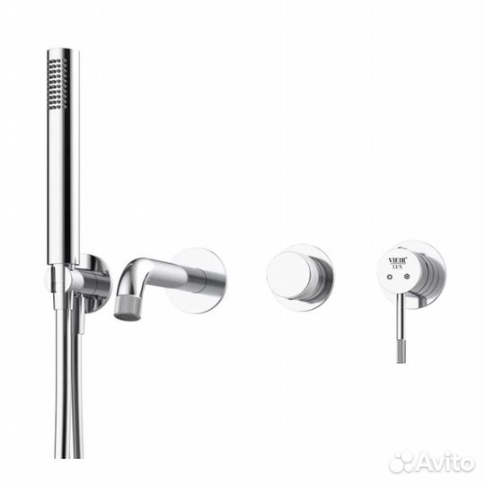 Встроенный смеситель для ванны Vieir V403532 хром