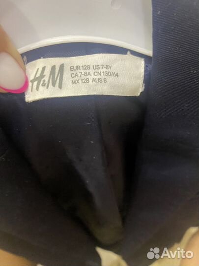 Пиджак школьный размер 128