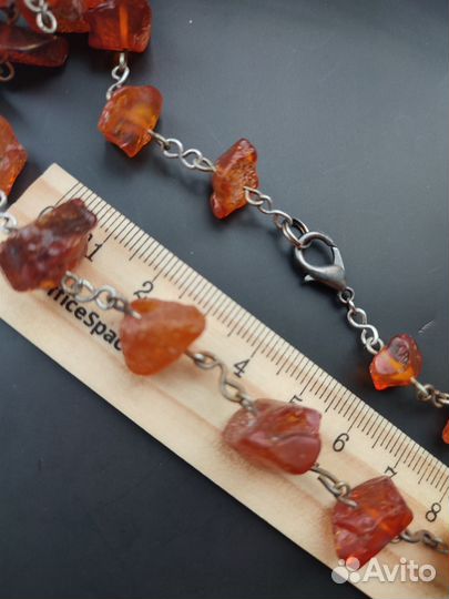 Бусы Натуральный янтарь. Винтаж