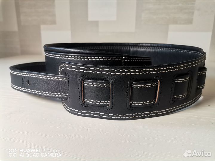 Ремень для гитары из натуральной кожи