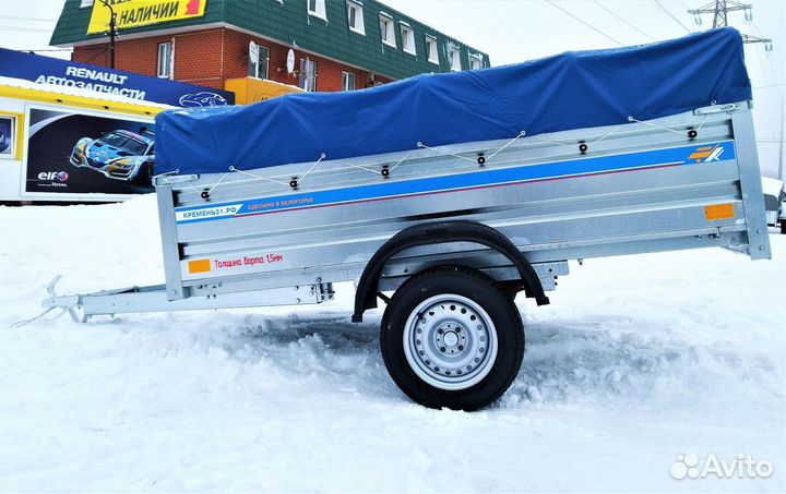 Прицеп 2,25х1,3х0,5 Кремень тент300