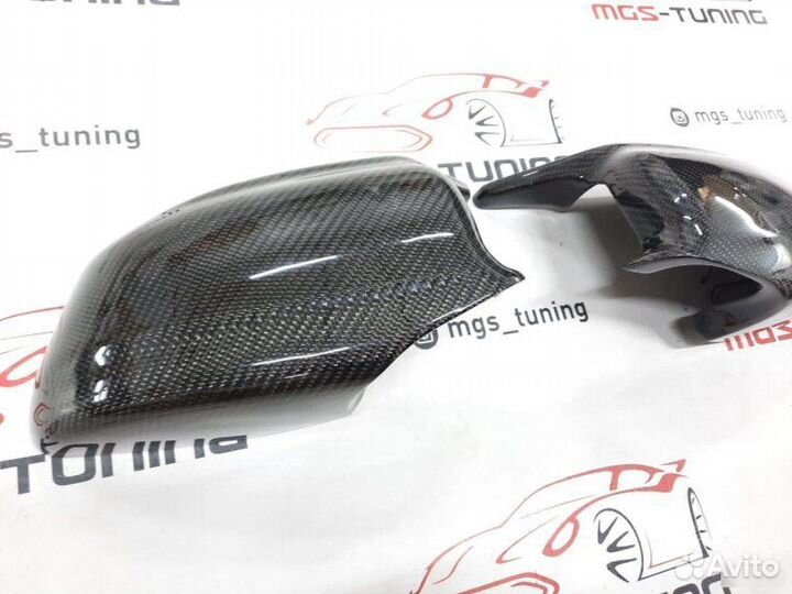 Крышки зеркал стиль BMW M5 F10 Карбон (Дорест)