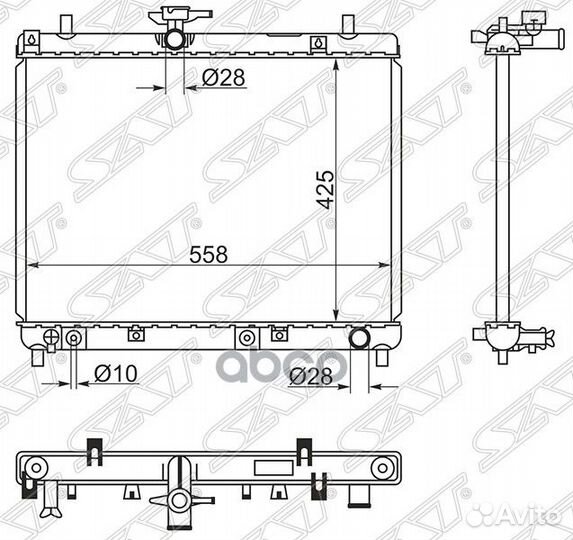 Радиатор Daihatsu Terios 06- / Toyota Rush 06-1