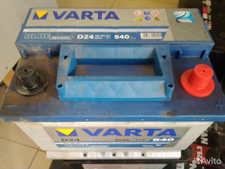 60Ач аккумулятор б/у Varta D24