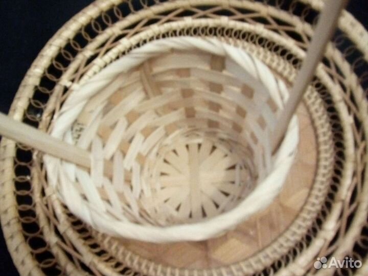 Кашпо и подставка для цветов Плетенка СССР