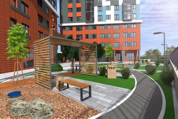 2-к. квартира, 71,4 м², 13/25 эт.