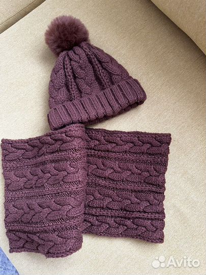 Снуд и шапка детская Zara 1-2 года