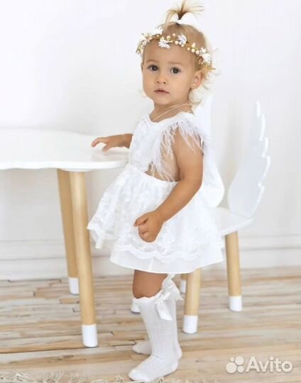 Детское нарядное платье 74-80