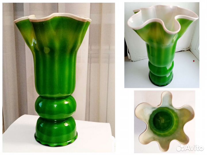 Вазы цветное стекло