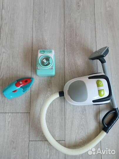 Детский пылесос, стиральная машина, утюг