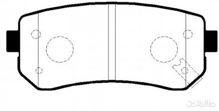 Колодки зад.hyundai IX35 (2010),I30 (FD) (2011) /K