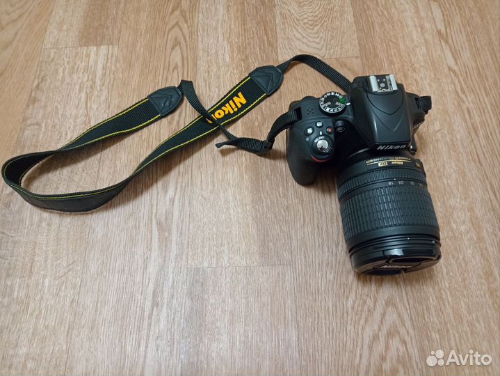 Зеркалка nikon d3300 с объективом 18-105