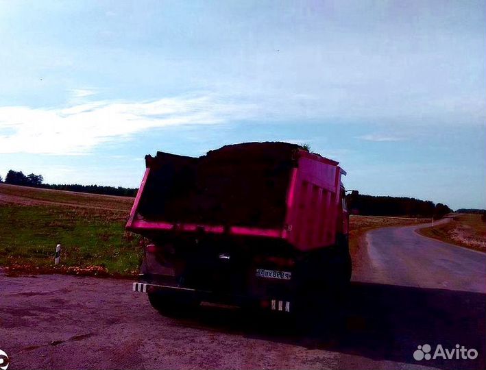 Чернозем, навоз с доставкой. Камаз 15 тонн