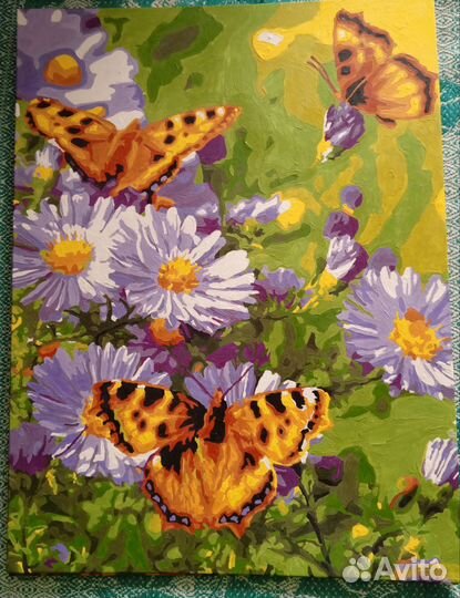 Картины по номерам раскрашенная