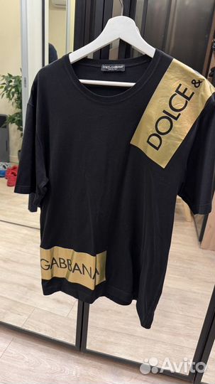 Чёрная футболка Dolce Gabbana оригинал