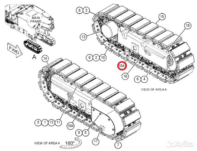 Втулка вилки Caterpillar D6R 8E-9522