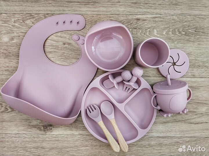 Силиконовая детская посуда