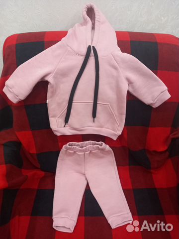 Костюм теплый на флисе, 74 размер