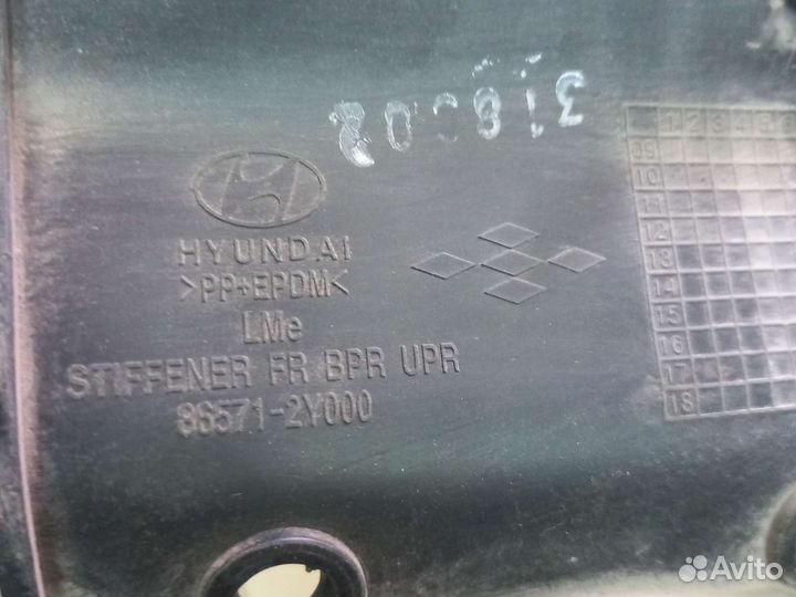 Левый кронштейн переднего бампера hyundai ix35